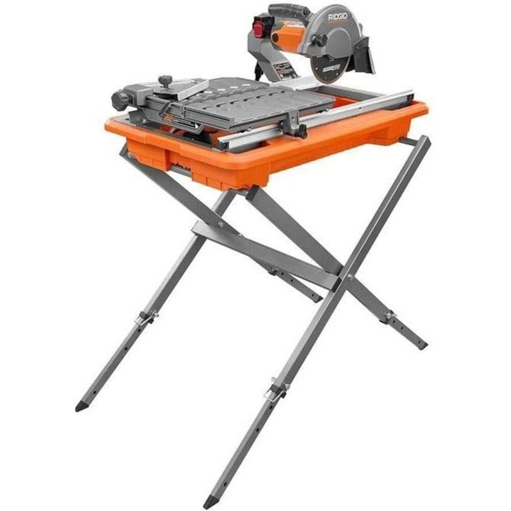 9-Amp 7 in. Blade Corded Wet Tile Saw with Stand R4031S |  1217